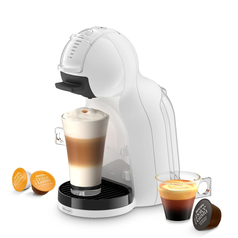 De'Longhi Nescafé Dolce Gusto Mini Me 2 - Coffee Capsule Machine with Compact Design, Automatic Shutdown, Hot and Cold Beverages, Compact Coffee Maker, 15 Bar Pressure, White (EDG335.W)