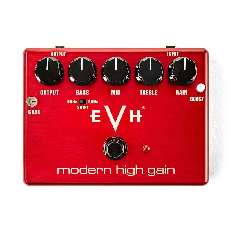 MXR - Modern High Gain Overdrive; High Gain Pedal; 3-Band Equalizer; Integrated Boost; Noise Gate; True Bypass; Metal Chassis (EVHMHG)