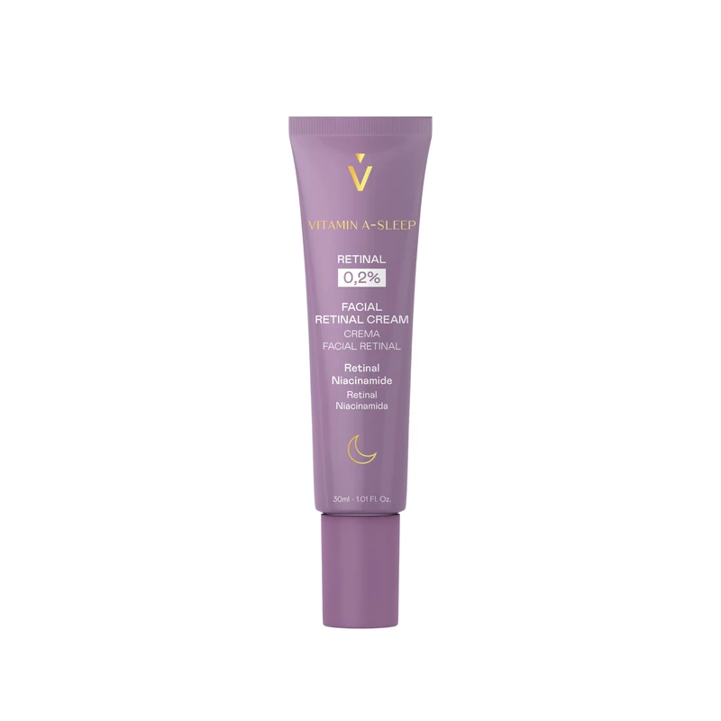 VALQUER Night Face Cream with Retinal 0.2% Vitamin A-Sleep | Anti-Wrinkle Firming with Niacinamide | Improves Firmness and Evens Skin Tone | Vegan | 30 ml