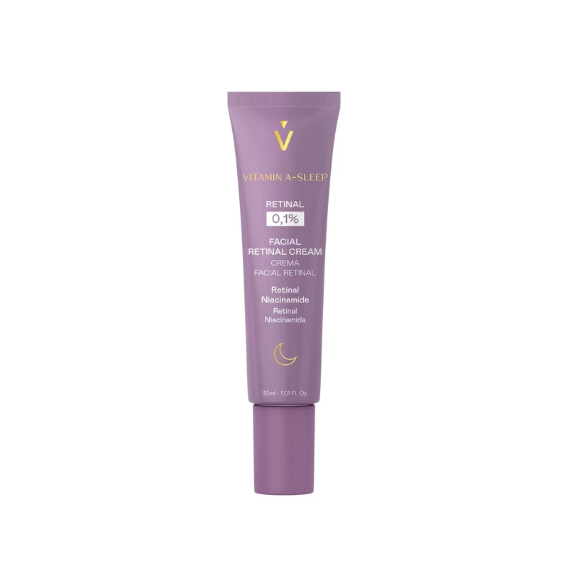 VALQUER Night Facial Cream with 0.1% Retinal Vitamin A-Sleep | Anti-Wrinkle Firming with Niacinamide | Improves Firmness and Evens Skin Tone | Vegan | 30 ml