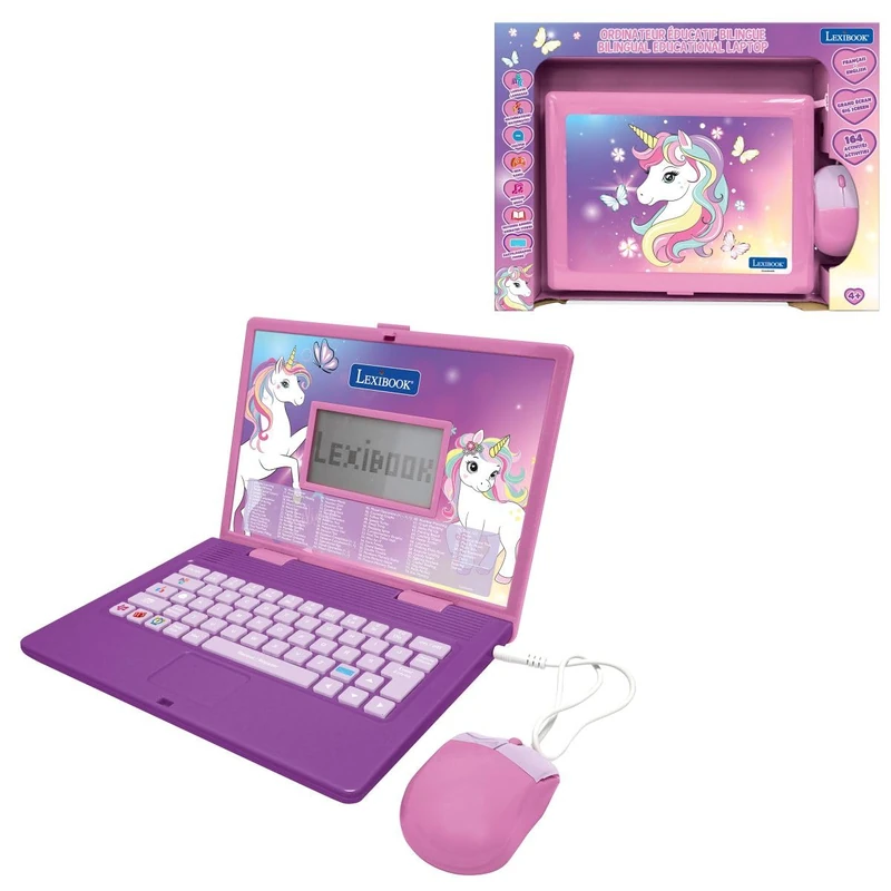 Lexibook Unicorn Bilingual Educational Laptop - JC601UNIi1LXB