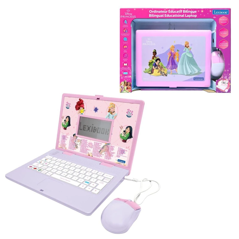 Lexibook Disney Princess Bilingual Educational Laptop JC601DPi1LXB