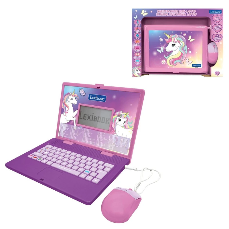 Lexibook Unicorn Bilingual Educational Laptop - JC601UNIi3LXB