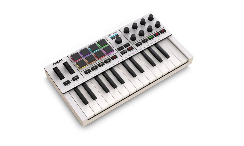 Akai Professional MPK Mini IV 25-Key USB-C MIDI Keyboard Controller, White