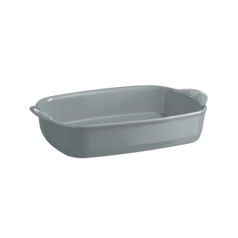 Emile Henry Ultimate Rectangular Dish – For 6 to 8 People – High Resistance Ceramic – Homogeneous Cooking and Oven to Table Service – Pearl Colour – Made in France