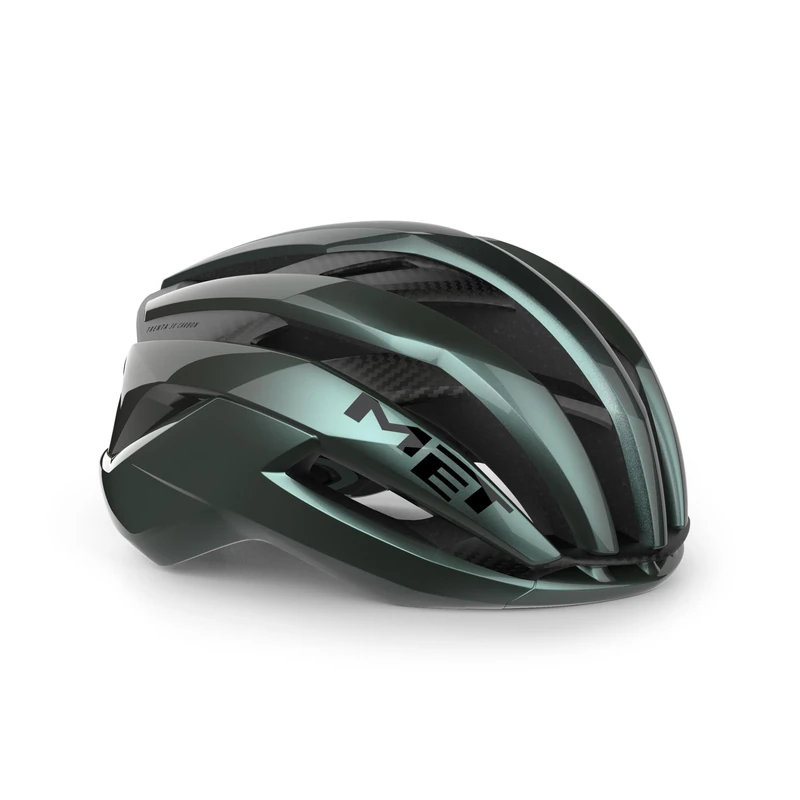 MET Trenta 3K Carbon Hyper Teal Glossy Bicycle Helmet Size L