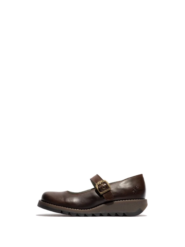 Fly London SAMP132FLY Mary Jane Women's Mary Jane Shoes, DK.Brown, 7