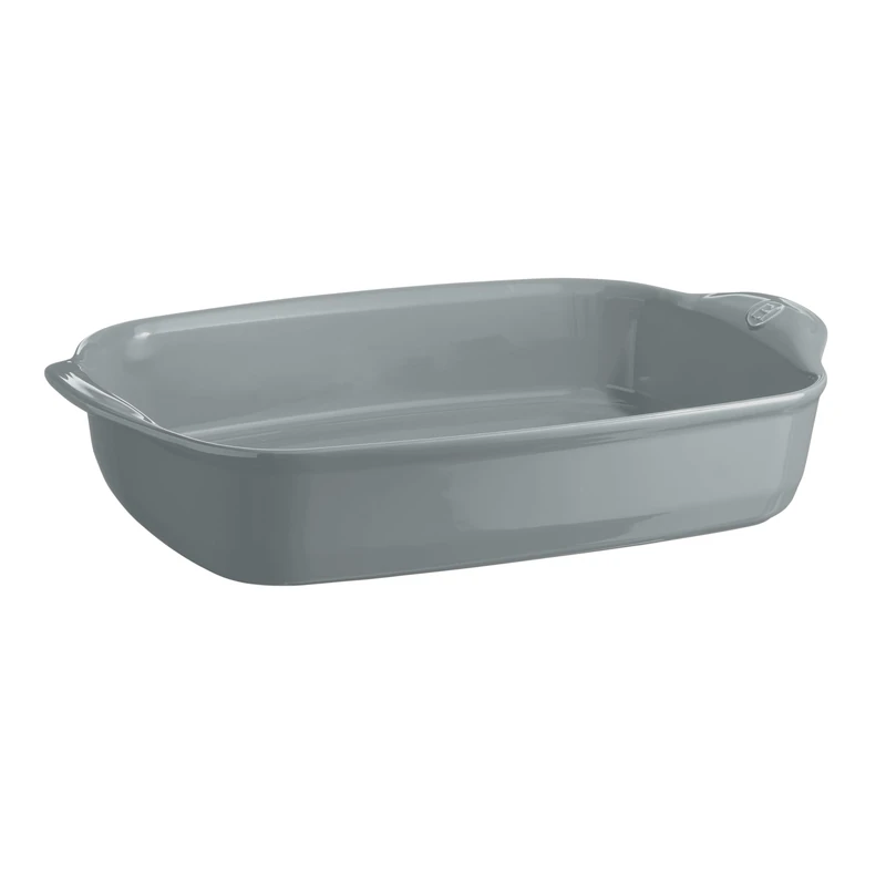 Emile Henry Ultimate Large Rectangular Dish - For 10 to 12 People - High Strength Ceramic - Homogeneous Cooking and Oven to Table Service - Pearl Colour - Made in France - Image 1