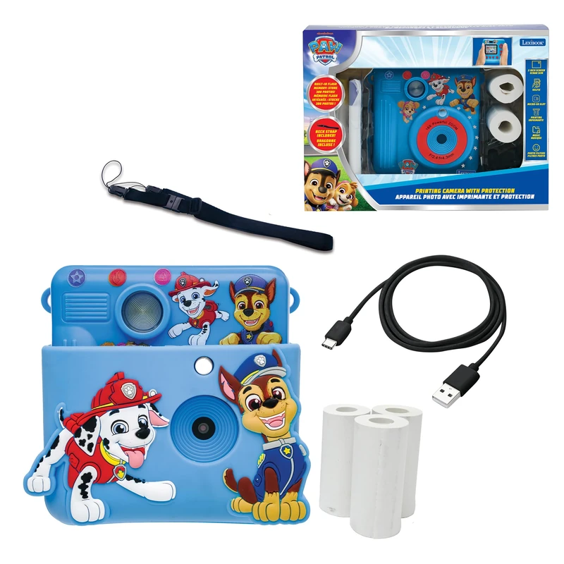 LEXIBOOK, Paw Patrol, Instant Print Camera Kit Blue, DJ130PAZLXB