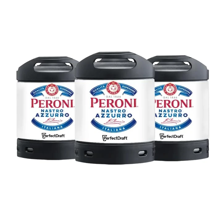 Peroni Nastro Azzurro 3-keg pack