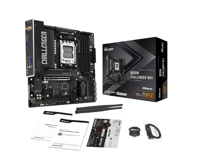 B850M Challenger WiFi AM5 mATX HDMI/DP