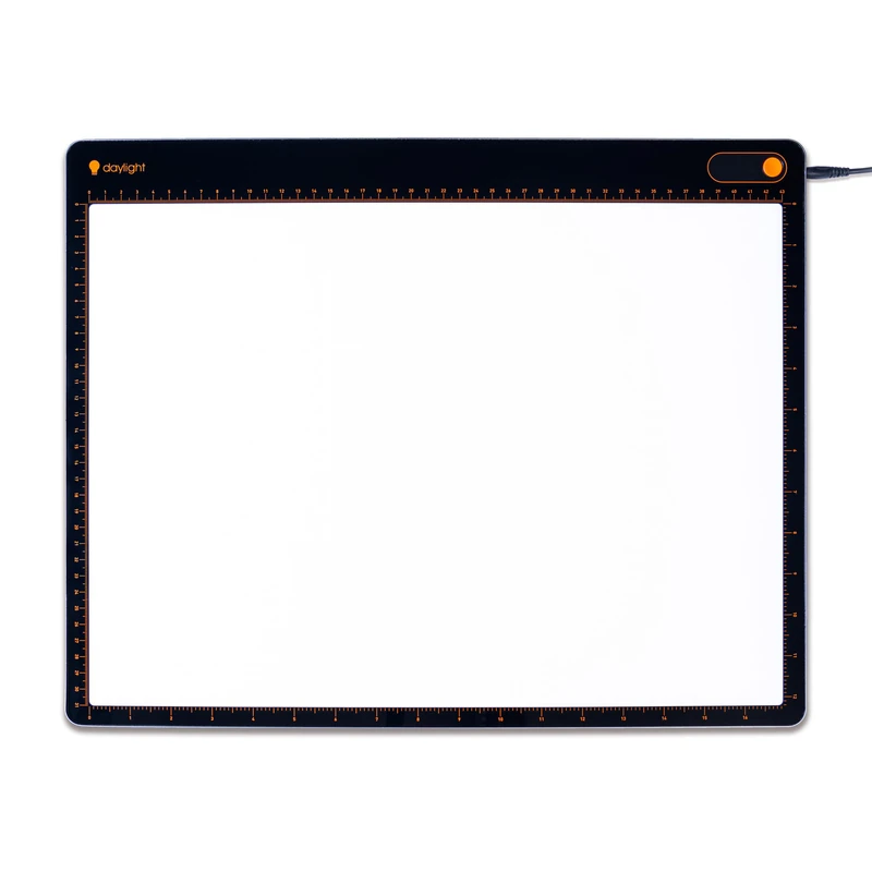 Daylight Tabla XL™ A3 Professional Lightpad – Ultra-Slim Aluminum LED Tracing Board with 3-Step Dimmer and 6,800 Lux