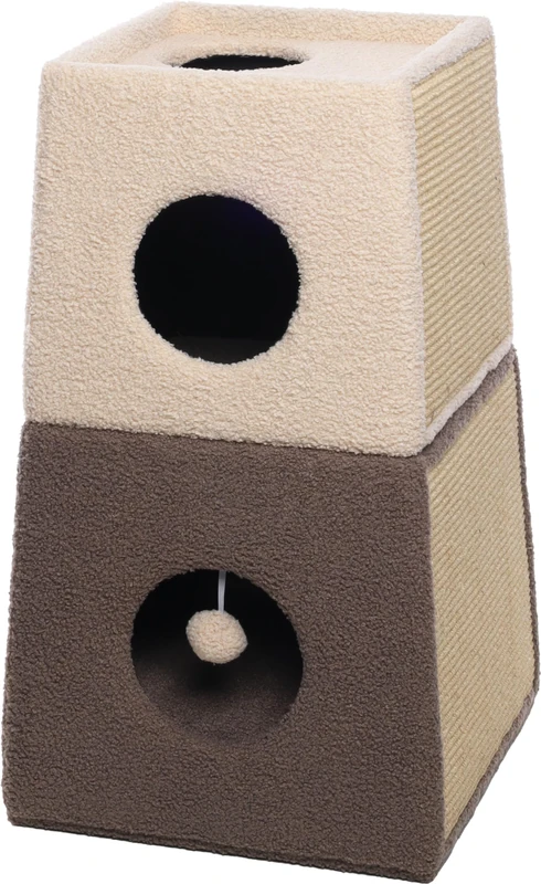 SCRATCHING BARREL DODDO BEIGE/TAUPE 40x40x71CM