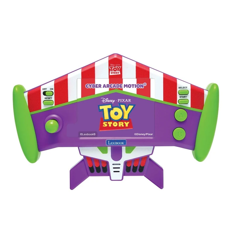 LEXIBOOK, Disney Toy Story, Cyber Arcade Motion® Handheld Console, 50 Games Including 10 Toy Story, Gesture Control, 2.8’’ Color LCD Screen, Adjustable Sound & Brightness, Purple & Green, JL3180TSLXB - Image 1