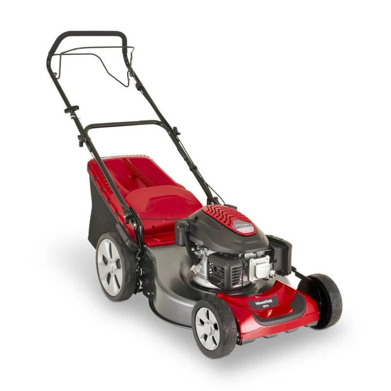 Mountfield SP53 Petrol Lawn Mower, 166cc STIGA Engine, 51cm Cutting Width, Self Propelled, Steel Deck, 60L Grass Collector, Mulching Plug, Adjustable Height, 5 Year Warranty