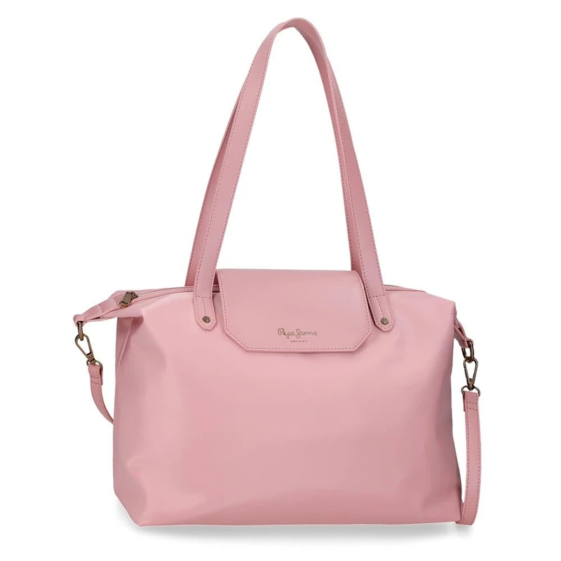 Pepe Jeans Leire Bag Tote 15,6' inches Blue 29x26x14 cms Polyester and PU 10,5L by Joumma Bags