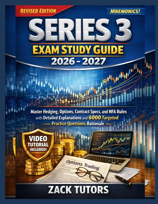 SERIES 3 EXAM STUDY GUIDE 2026-2027: Master Hedging, Options, Contract Specs, and NFA Rules with Detailed Explanations and 6000 Targeted Practice Questions Rationale