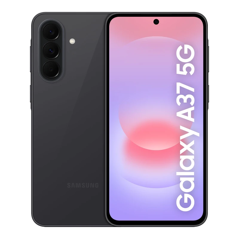 Samsung Galaxy A37 5G, Slim Smartphone, Awesome Intelligence Features, 6GB, 128GB Strorage, 50MP Wide-Angle Camera, Up To 2-Day Runtime, Awesome Charcoal, 3 Year Extended Warranty (UK Version)