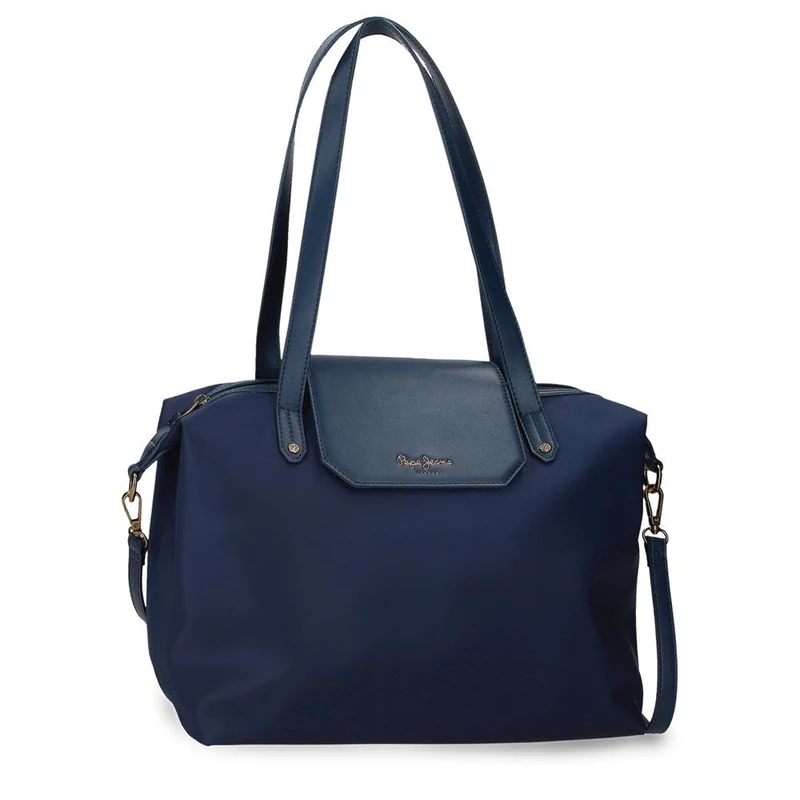 Pepe Jeans Leire Bag Tote 15,6' inches Beige 34x29x16 cms Polyester and PU 15,7L by Joumma Bags
