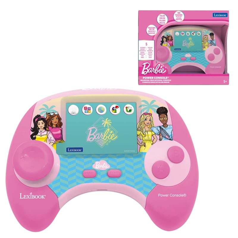 Lexibook, Barbie, Educational Console, Italian/English, JCG100BBi5LXB