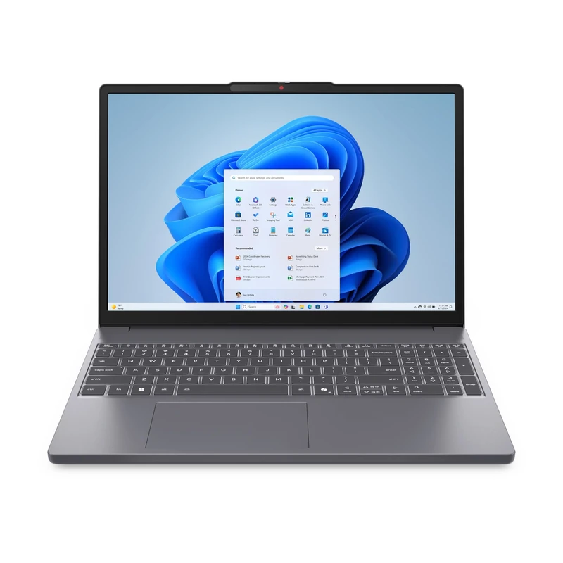 Lenovo IdeaPad Slim 3 Gen 10 |15.3" WUXGA Laptop | Intel Core 3 100U | 8 GB RAM | 256 GB SSD | Wi-Fi 7 | USB-C | Windows 11 Home | Non-backlit Keyboard | Luna Grey