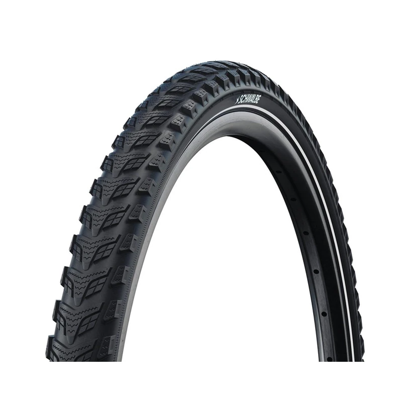 Schwalbe Marathon 365 Performance Line Clincher Bicycle Tyre, Black/Reflex, 28 x 2.00