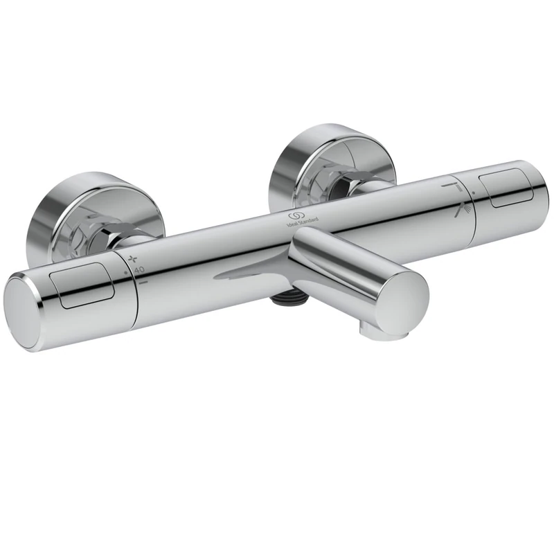 Ideal Standard Ceratherm T25 Water and Energy Saving Bathtub/Shower Mixer with Anti-Scald Protection (CoolBody) and Thermostat Function - Chrome (315x181x70mm)