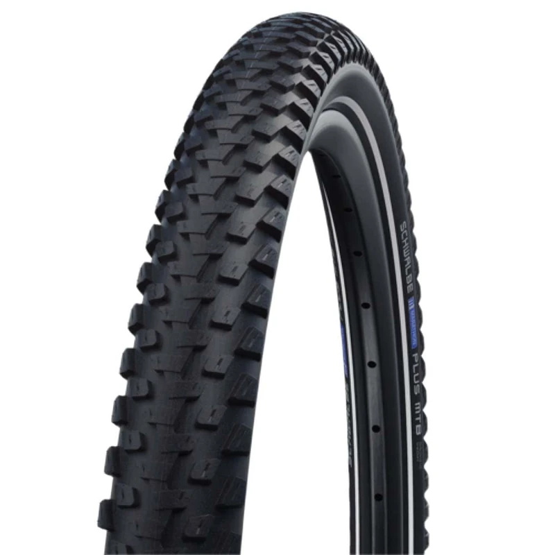 Schwalbe Marathon Plus MTB Performance Line Clincher Bicycle Tyre, Black/Reflex, 29 x 2.60