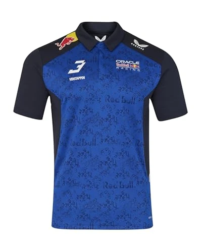 Redbull Racing, Mens, Official Polo Shirt Driver, Night Sky/Surf The Web, S