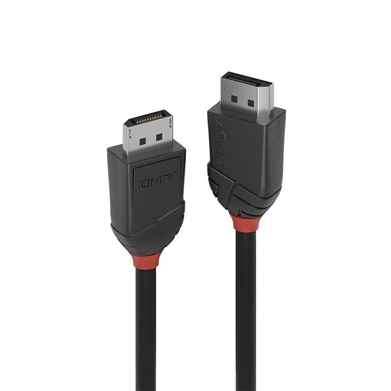 Lindy 3m DisplayPort 2.0 80Gbps Cable, Black Line
