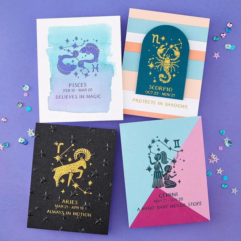 Block Print Zodiacs Registration Press + Foil Bundle - Image 1