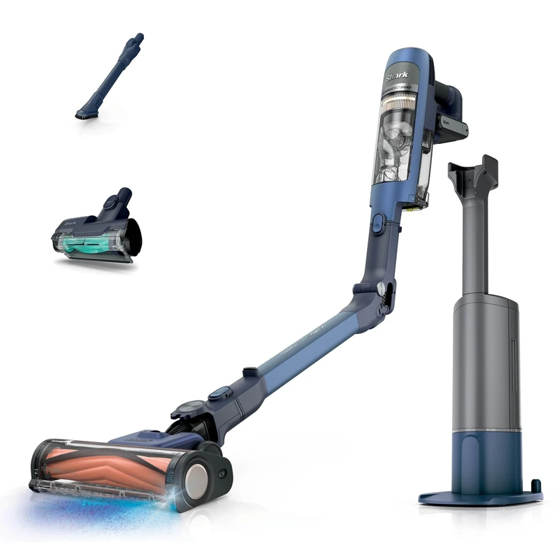 Shark PowerDetect Speed Clean and Empty Cordless Pet Pro Vacuum, Anti-Allergen HEPA Filtration, Up to 60 Min Runtime, Includes Auto-Empty Charging Dock and 2 Tools, Ultramarine IA3241UKT - Image 1