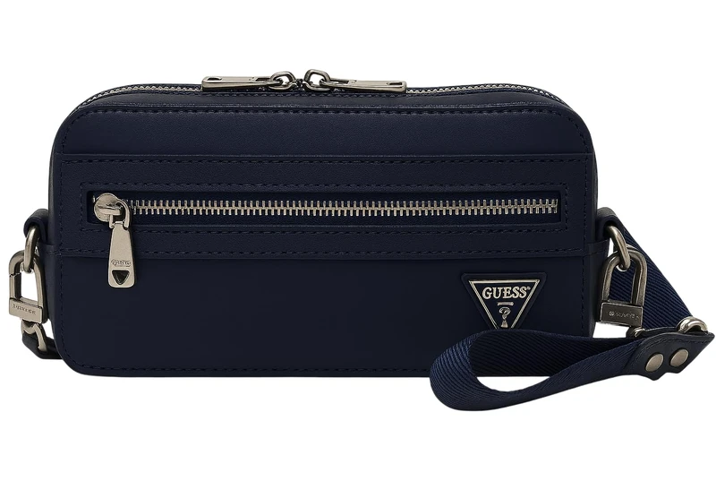 GUESS cross body bag wristlet Berlin Camera Bag Blue Night dark blue