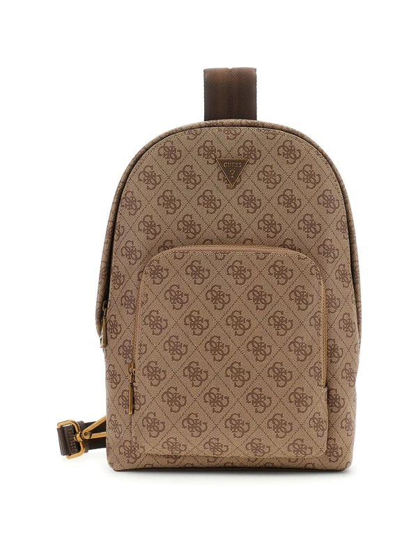 GUESS shoulder bag Milano Sling Bag Beige/Brown light brown