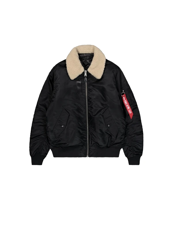 Alpha Industries Men's B-15 Modified Reversible Bomber Jacket, Black, XS