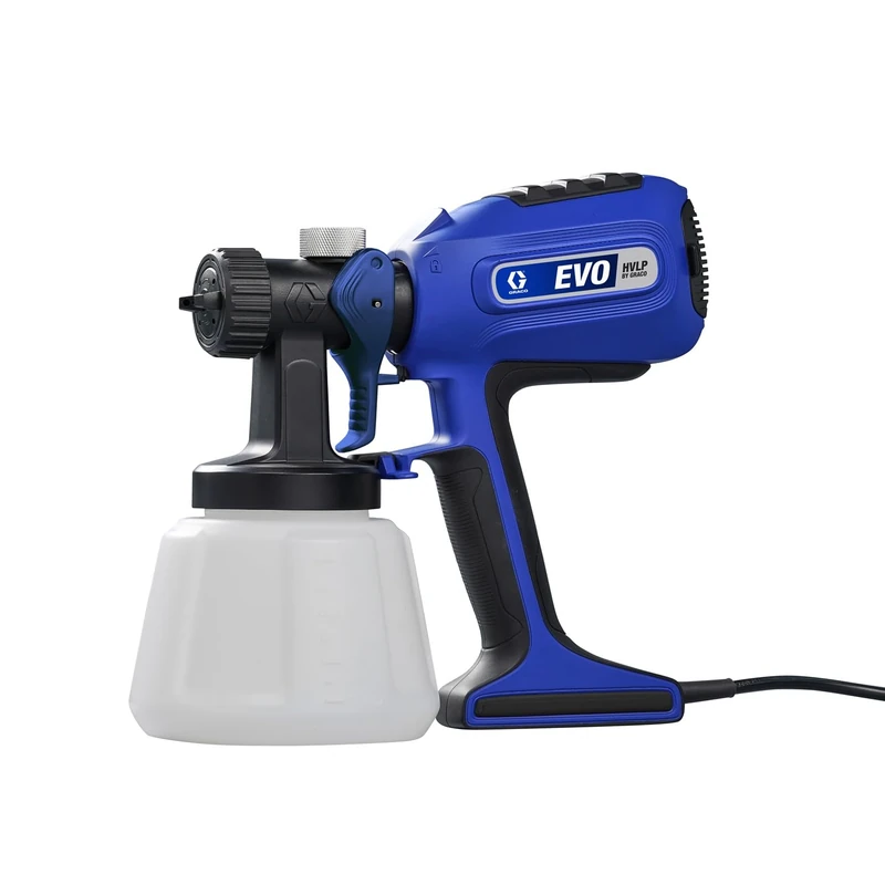 Graco 27F403 EVO HVLP Handheld Paint and Stain Sprayer with adjustable spray pattern, 600W, household purposes, small paint projects