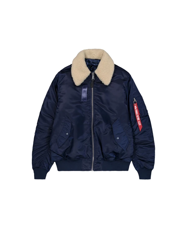 Alpha Industries Men's B-15 Modified Reversible Bomber Jacket, Ultra Navy, XS