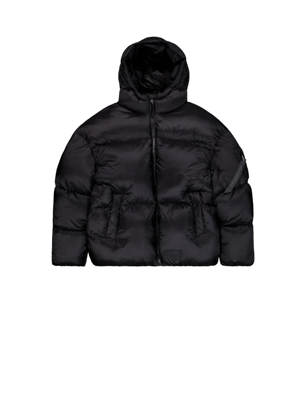 Alpha Industries Men's Cloud Puffer Bomber Jacket, Black, XXL