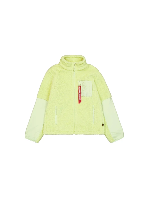 Alpha Industries Men's Sherpa Zip-Jacket, Arctic Lime, XXL