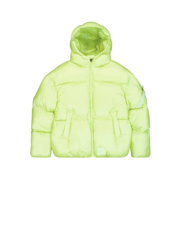 Alpha Industries Men's Cloud Puffer Bomber Jacket, Arctic Lime, 3XL