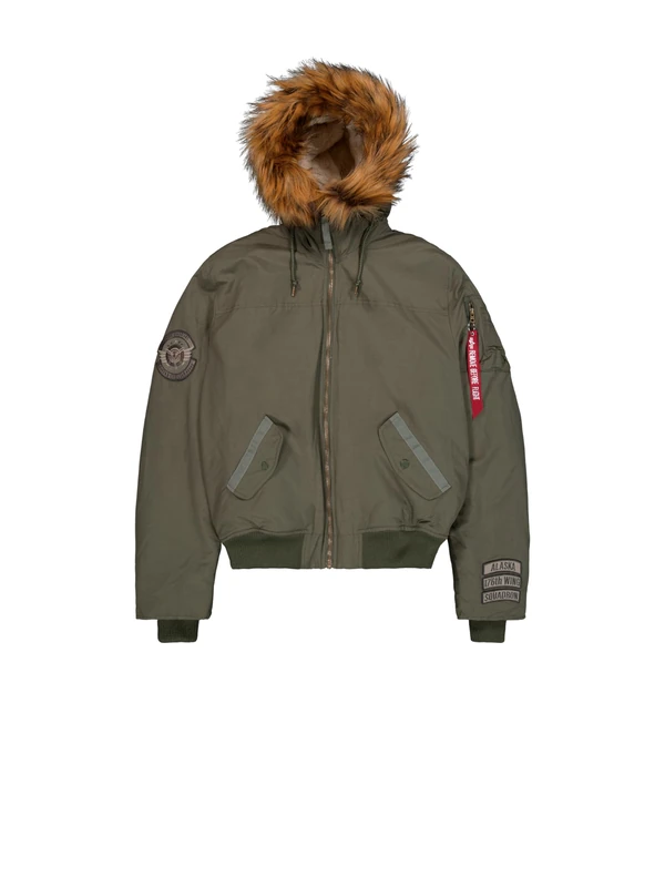 Alpha Industries Men's Arctic Guardians Bomber Jacket, Dark Olive, S