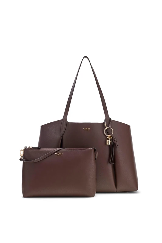 GUESS Tote Bag Women Melody 2 1 Tote Brown