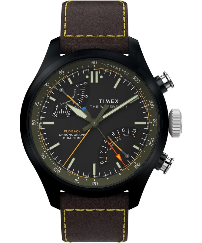 Timex Men's Quartz Multi Dial Watch Waterbury Ace Fly-Back - Image 1