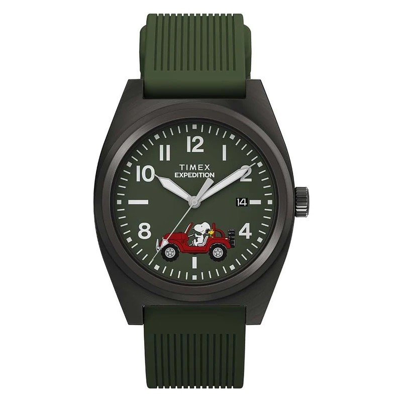 Timex Men Analogue Quartz Watch Peanuts Expedition Field