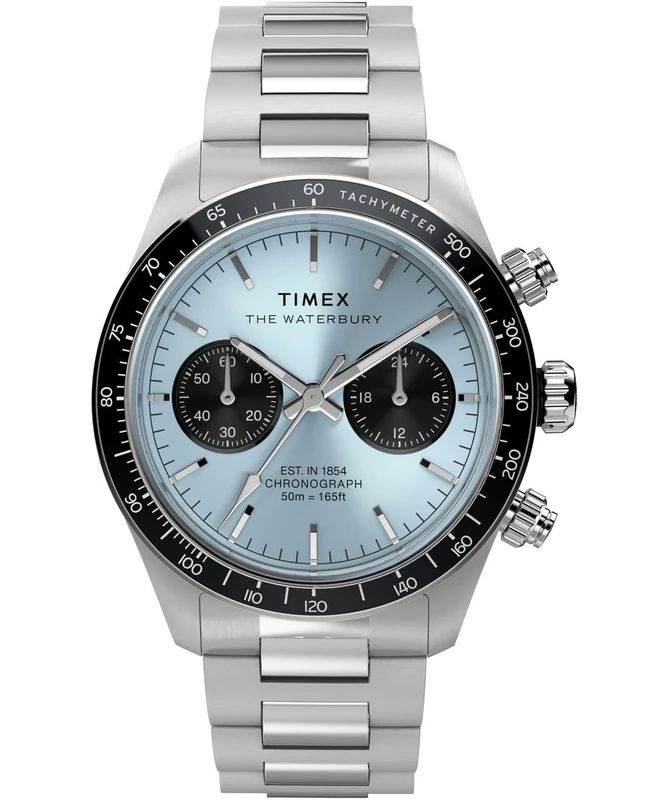 Timex Men Chronograph Quartz Watch Waterbury Heritage