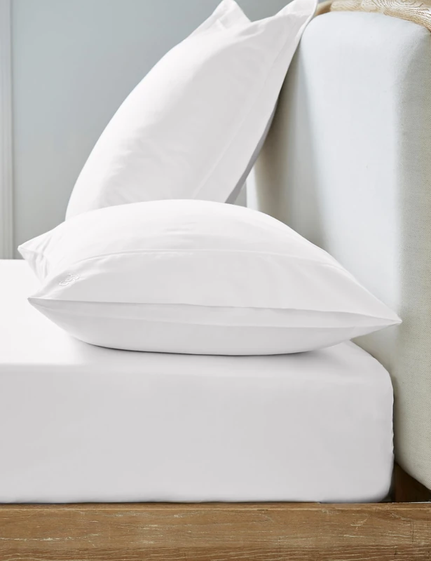 Ted Baker Plain Dye Fitted Sheet Sk/S White