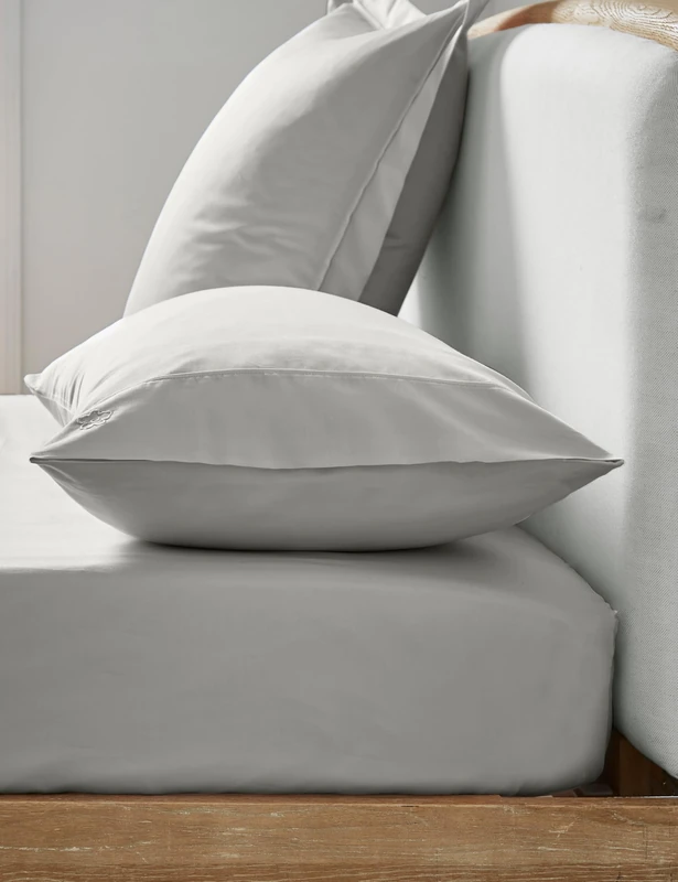 Ted Baker Plain Dye Fitted Sheet Silver