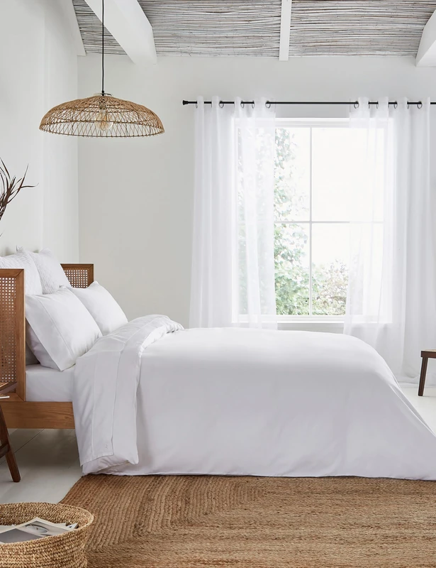 Ted Baker Plain Dye Duvet Cover White