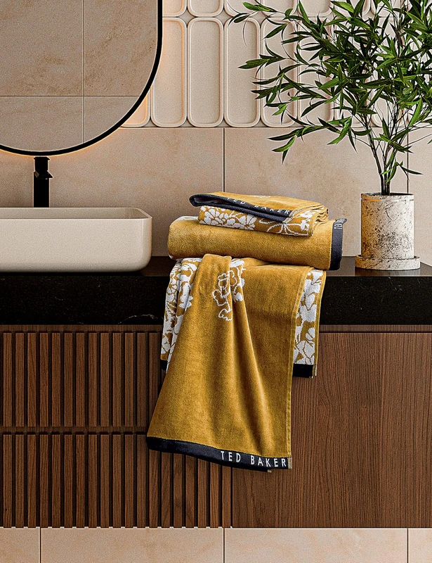 Ted Baker Wisteria Towel Gold