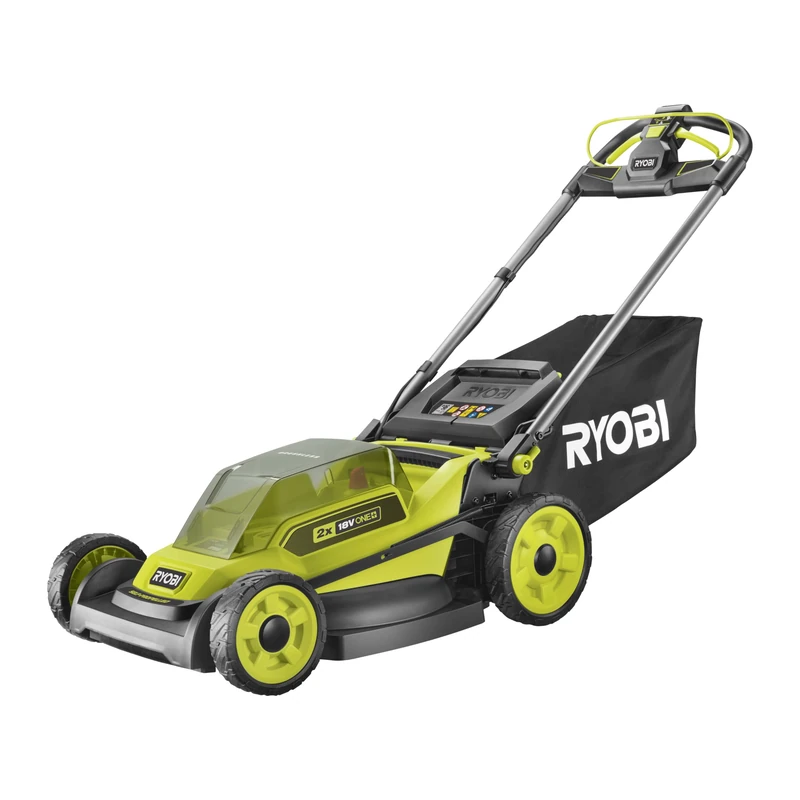 RYOBI 2 x 18 V ONE+ Brushless Cordless Lawnmower RY18LMXSP51A-0, Cutting Width 51 cm, without Battery and Charger